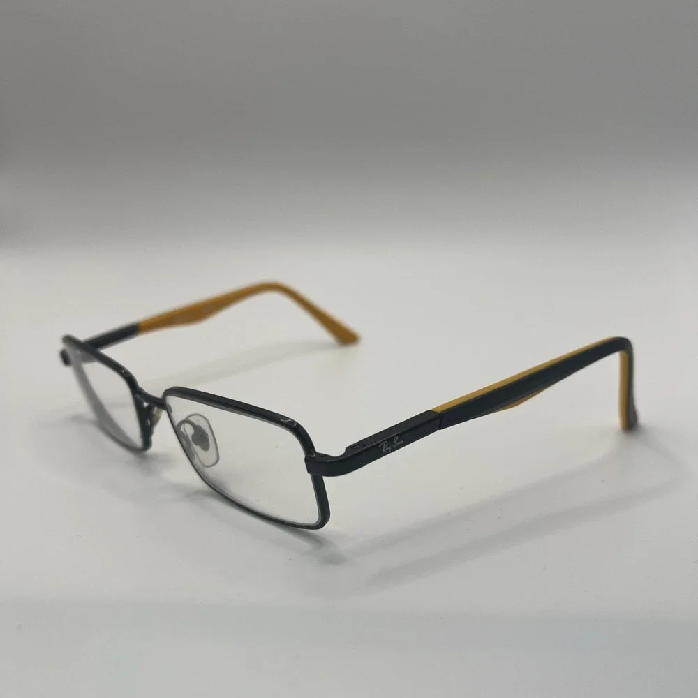Ray-Ban Kids RB1033 4005 Black/Orange Rectangle Eyeglass Frames Only 47-16-125